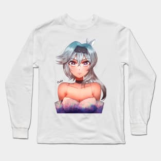 eula genshin impact shy eula Long Sleeve T-Shirt